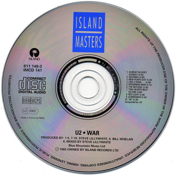 U2 - War | Island Records (811 148-2) - 3