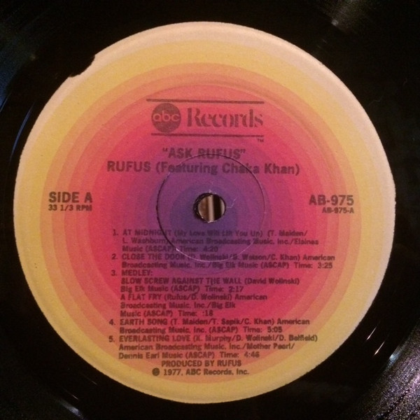 Rufus & Chaka Khan - Ask Rufus | ABC Records (AB-975) - 3