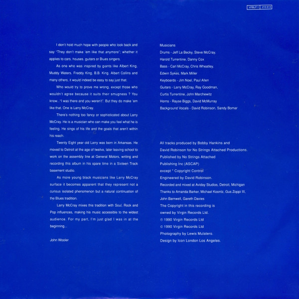 Larry McCray - Ambition | Pointblank (210 613) - 3 Larry McCray - Ambition | Pointblank (210 613) - 3