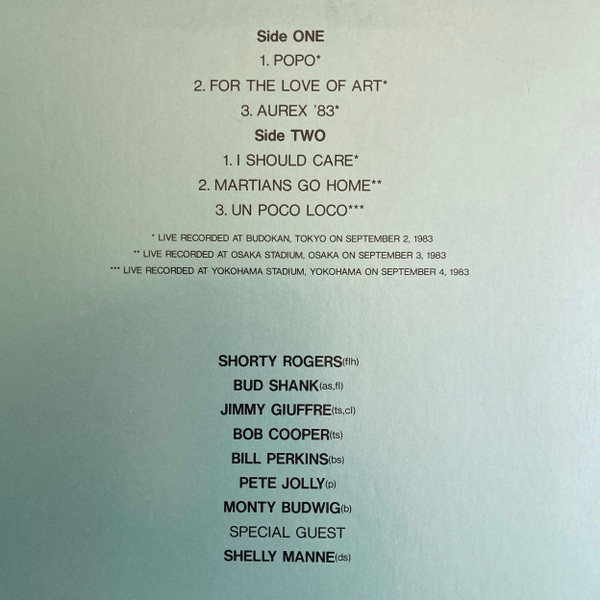 Shorty Rogers & The West Coast Giants - Aurex Jazz Festival '83 | Eastworld (EWJ-80269) - 2 Shorty Rogers & The West Coast Giants - Aurex Jazz Festival '83 | Eastworld (EWJ-80269) - 2