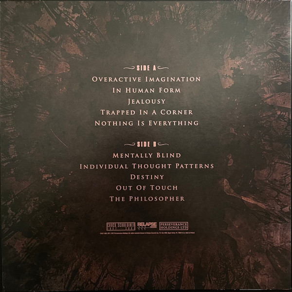 Death - Individual Thought Patterns | Relapse Records (RR7171) Death - Individual Thought Patterns | Relapse Records (RR7171)