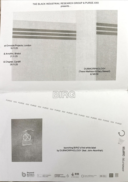 Black Industrial Research Group - Dubmorphology (feat John Akomfrah) | purge.xxx (purrrrrj047) - 2