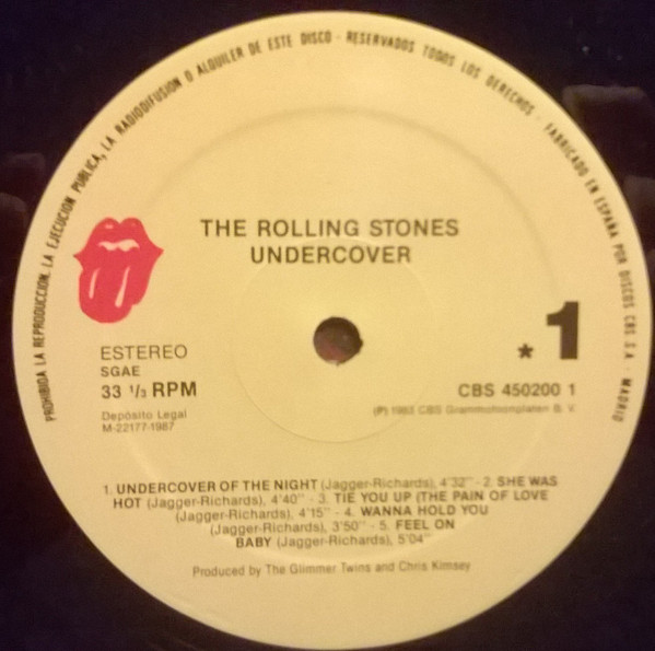 The Rolling Stones - Undercover | Rolling Stones Records (CBS 450200 1) - 3