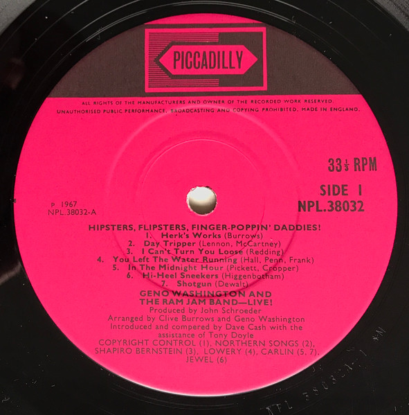 Geno Washington & The Ram Jam Band - Hipsters, Flipsters, Finger-Poppin' Daddies! | Piccadilly (NPL 38032) - 4
