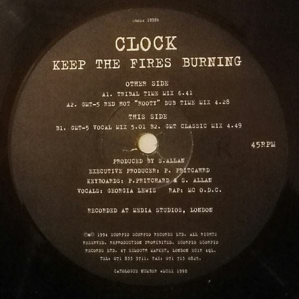 Clock - Keep The Fires Burning | Scorpio Scorpio Records (WMCSX 1998) Clock - Keep The Fires Burning | Scorpio Scorpio Records (WMCSX 1998)