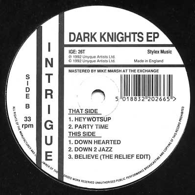 Dark Knights - Dark Knights EP | Intrigue Records (IGE: 26T)