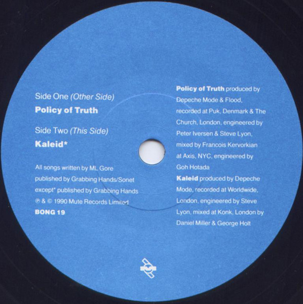 Depeche Mode - Policy Of Truth | Mute (BONG 19) - 4