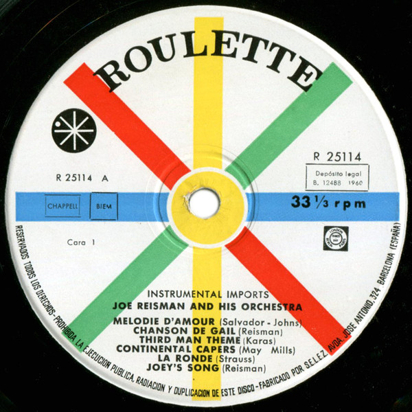Joe Reisman And His Orchestra - Instrumental Imports | Roulette (R-25114) - 3