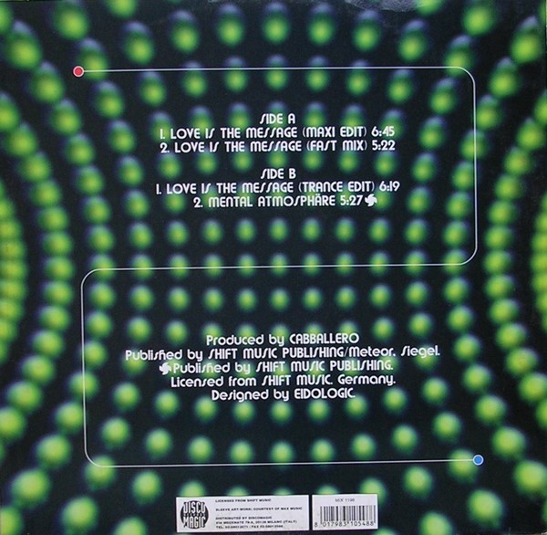 Cabballero - Love Is The Message | Discomagic Records (MIX 1198) - 2