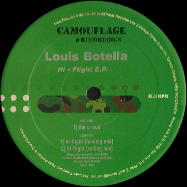 Louis Botella - Hi-Flight E.P. | Camouflage Recordings (CM 018) - main