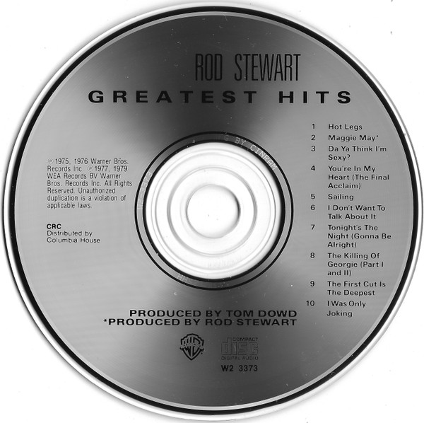 Rod Stewart - Greatest Hits | Warner Bros. Records (W2 3373) - 3