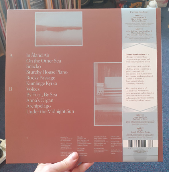 Jeremiah Chiu & Marta Sofia Honer - Recordings From The Aland Islands | International Anthem Recording Company (Iarc0053 1a11 Edition) - 2 Jeremiah Chiu & Marta Sofia Honer - Recordings From The Aland Islands | International Anthem Recording Company (Iarc0053 1a11 Edition) - 2