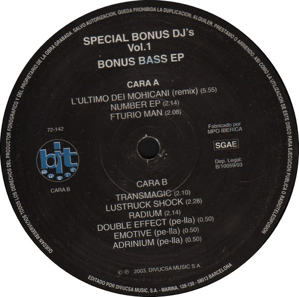 Vol. 1 - Bonus Bass EP