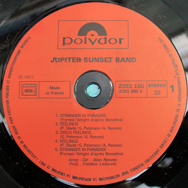 Jupiter Sunset Band - Disco Rhapsody | Polydor (2393 160) - 3