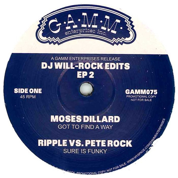 DJ Will-Rock - Edits EP 2 | G.A.M.M. (GAMM075)