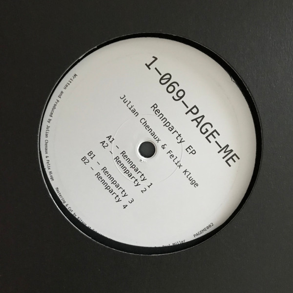 Julian Chenaux , Felix Kluge - Rennparty EP | 1-069-PAGE-ME (PAGEME002)
