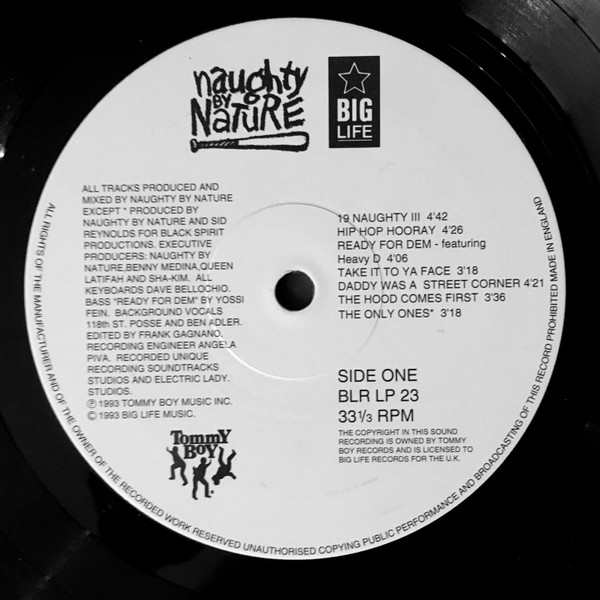 Naughty By Nature - 19 Naughty III | Big Life (BLR LP 23) Naughty By Nature - 19 Naughty III | Big Life (BLR LP 23)