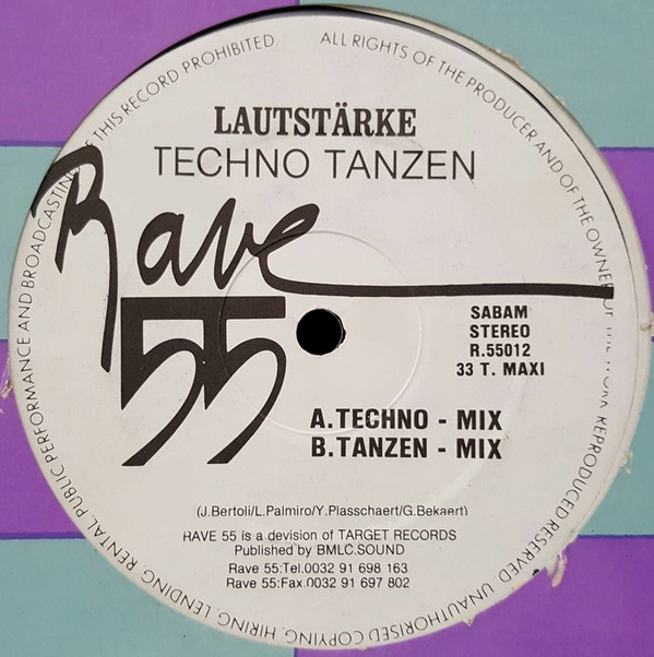 Lautstärke - Techno Tanzen | Rave 55 (R.55012) - main