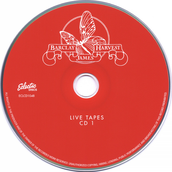 Barclay James Harvest - Live Tapes | Eclectic Discs (ECLCD1048) - 3