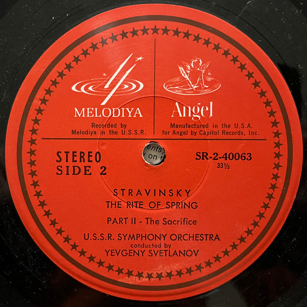 Igor Stravinsky , Russian State Symphony Orchestra , Evgeni Svetlanov - The Rite Of Spring | Melodiya/Angel (SR-40063) - 4