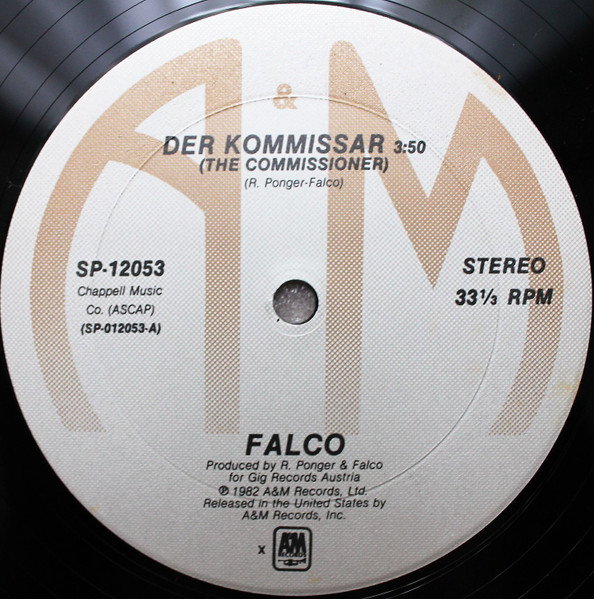 Falco - Der Kommissar | A&M Records (SP-12053) - main