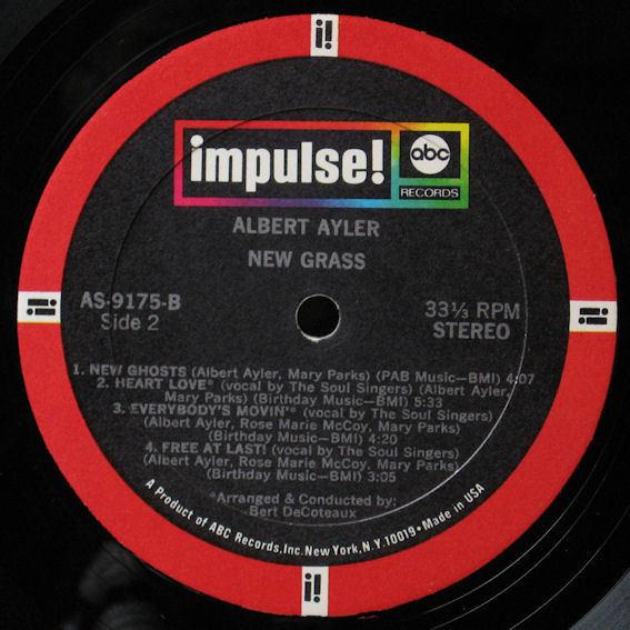 Albert Ayler - New Grass | Impulse! (AS-9175) - 4