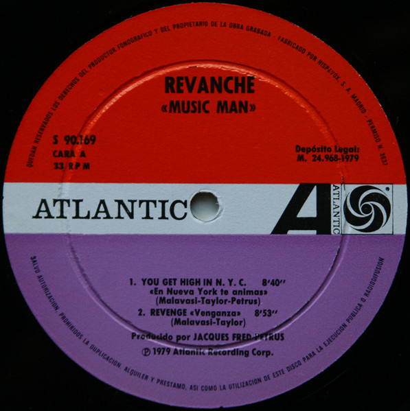 Revanche - Music Man | Atlantic (S 90.169) - 3