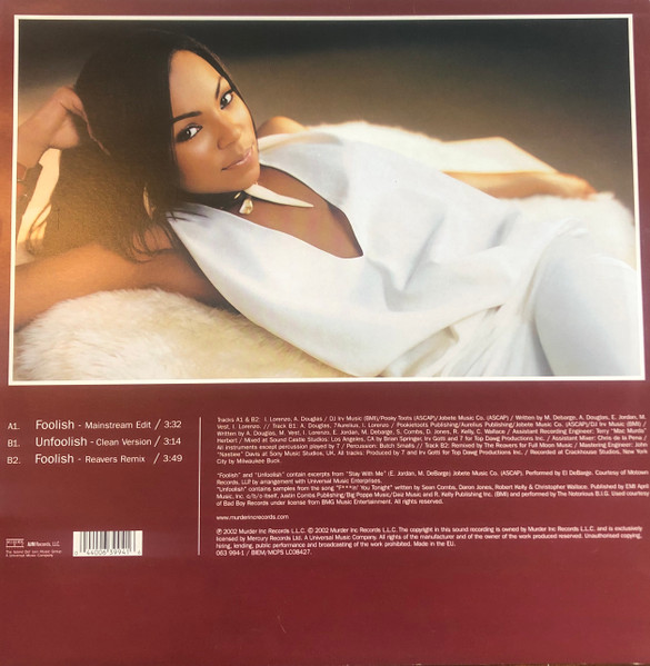 Ashanti - Foolish | Murder Inc Records (063 994-1) - 4 Ashanti - Foolish | Murder Inc Records (063 994-1) - 4