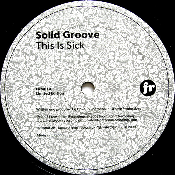 Solid Groove - This Is Sick | Front Room Recordings (FRM010) - main