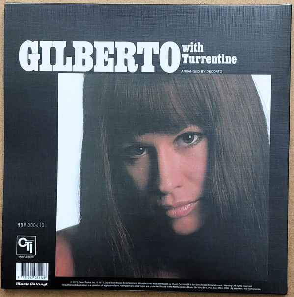 Astrud Gilberto With Stanley Turrentine - Gilberto With Turrentine (MOV - Limited Numbered Edition - Translucent Green Vinyl) [Vinyl] | Music On Vinyl (MOVLP3529) - 3