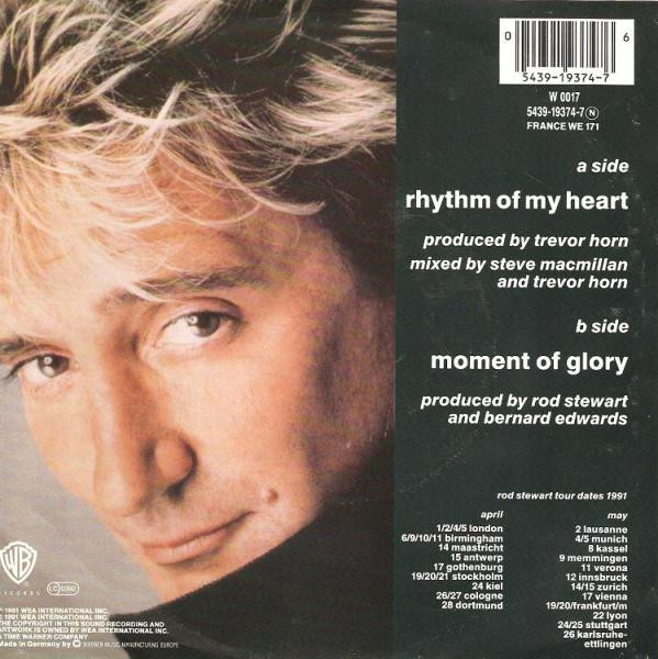 Rod Stewart - Rhythm Of My Heart | Warner Bros. Records (W 0017)