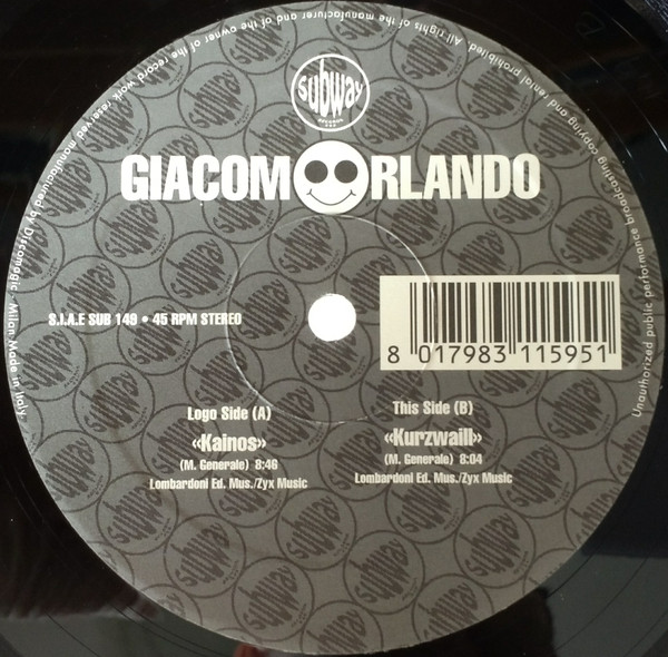 Giacomo Orlando - Kainos | Subway Records (SUB 149)