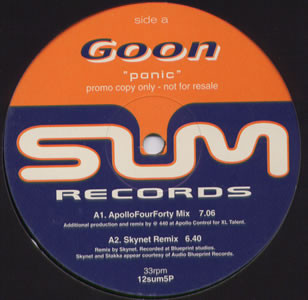 Goon - Panic | Sum Records (12SUM 5P)