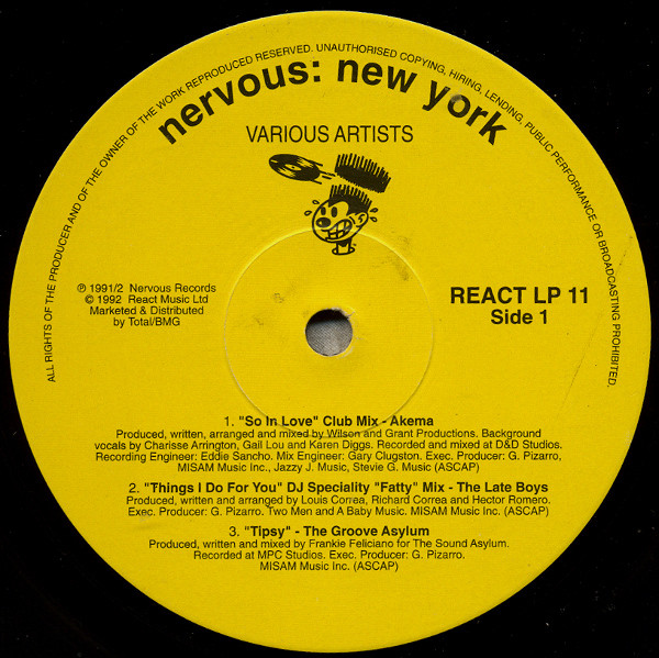 Various - Nervous Records: New York Album | React (REACTLP 11) - 4