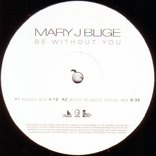 Mary J. Blige - Be Without You | Geffen Records (987 952-4) - 2 Mary J. Blige - Be Without You | Geffen Records (987 952-4) - 2