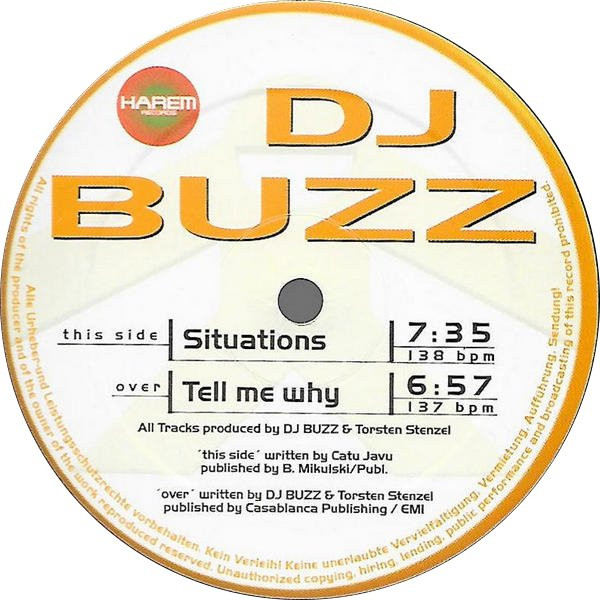 DJ Buzz - Situations / Tell Me Why | Poison Recordings (POI-0016)