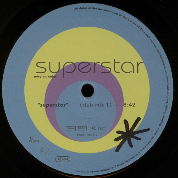Novy Vs. Eniac - Superstar | Kosmo Records (kos 010) - 2 Novy Vs. Eniac - Superstar | Kosmo Records (kos 010) - 2
