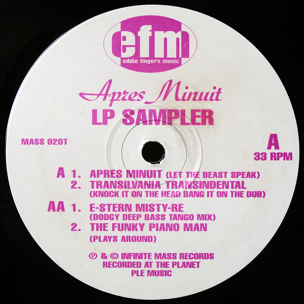 Eddie Fingers - Après Minuit LP Sampler | Infinite Mass (MASS 020 T)