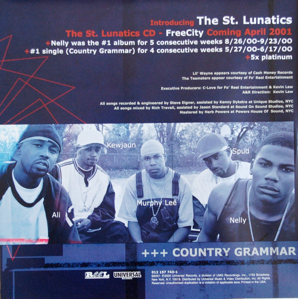 Nelly - Country Grammar | Universal Records (012 157 743-1) - 2