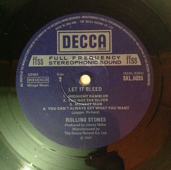 Rolling Stones - Let It Bleed | Decca (SKL 5025) - 3 Rolling Stones - Let It Bleed | Decca (SKL 5025) - 3