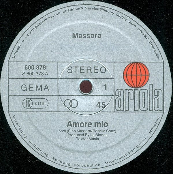 Massara - Amore Mio | Ariola (600 378)