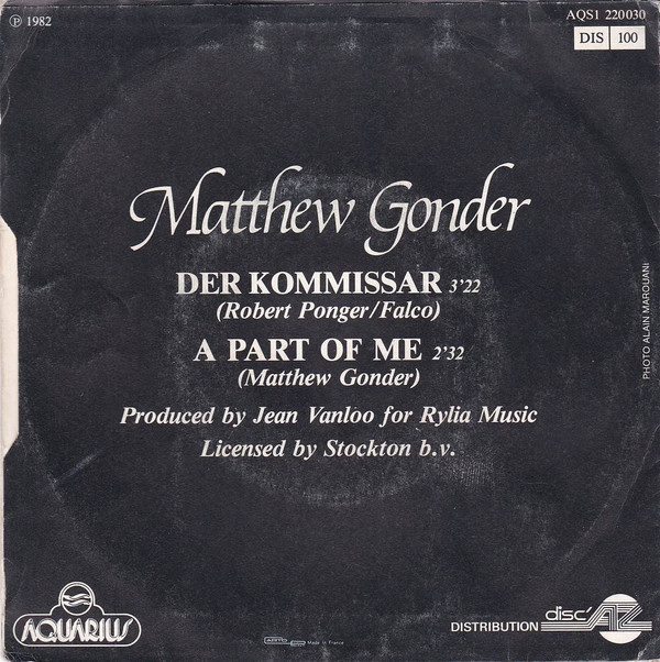 Matthew Gonder - Der Kommissar | Aquarius (AQS1 220030)