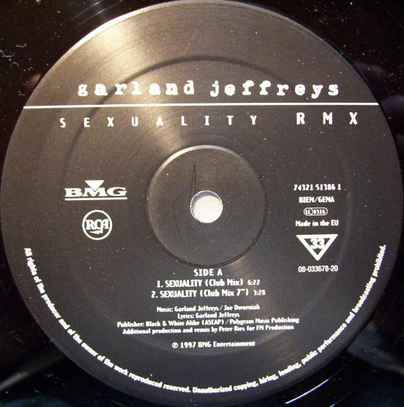 Garland Jeffreys - Sexuality (Remix) | BMG (74321 51386 1)