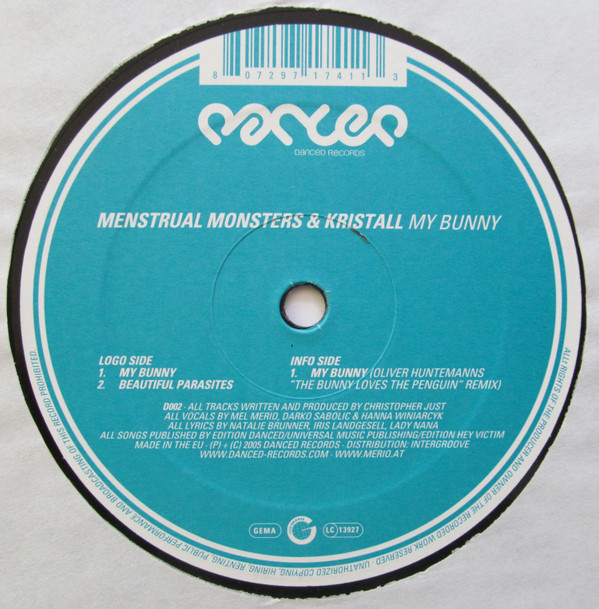 Menstruation Monsters - My Bunny | Danced Records (D002) - 3