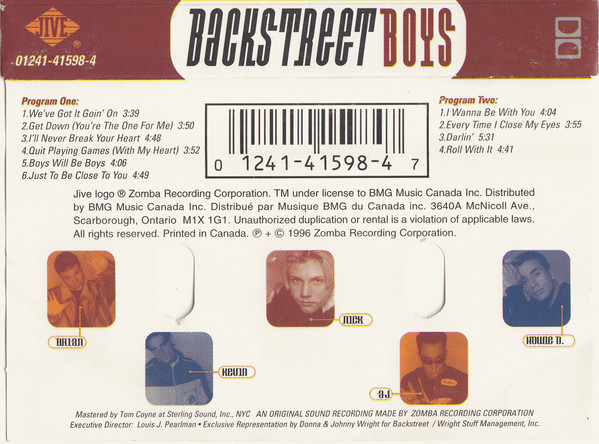 Backstreet Boys - Backstreet Boys | Jive (01241-41598-4)
