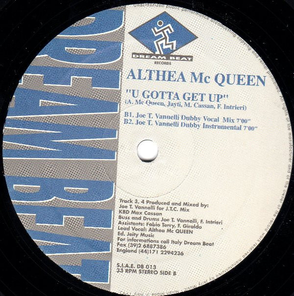 Althea McQueen - U Gotta Get Up | Dream Beat (DB 013) - 3