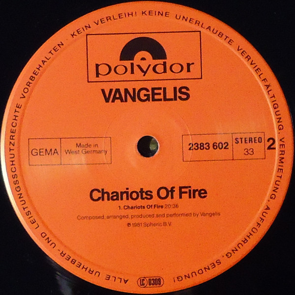 Vangelis - Chariots Of Fire | Polydor (2383 602) - 4