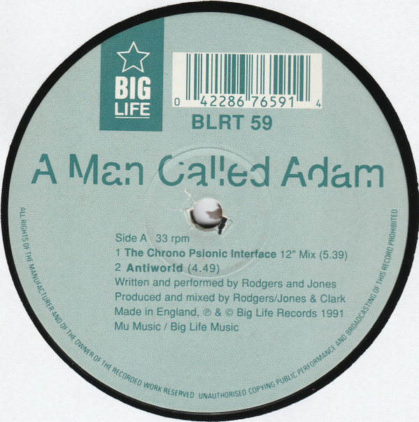 A Man Called Adam - The Chrono Psionic Interface EP | Big Life (BLRT 59) - 3 A Man Called Adam - The Chrono Psionic Interface EP | Big Life (BLRT 59) - 3