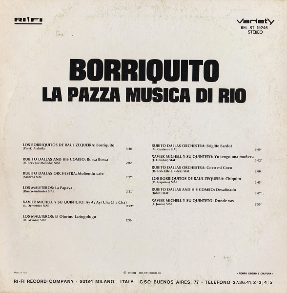 Various - Borriquito - La Pazza Musica Di Rio | Penny (REL-ST 19246) - main