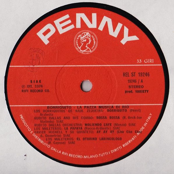 Various - Borriquito - La Pazza Musica Di Rio | Penny (REL-ST 19246) - 2
